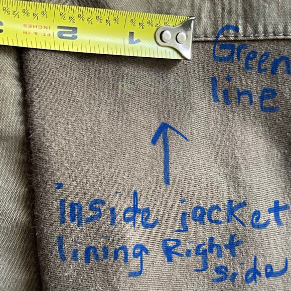 Vintage Gap Factory Men’s Khaki Olive Green Hooded Utility Grunge Boho Jacket, S - Picture 11 of 12